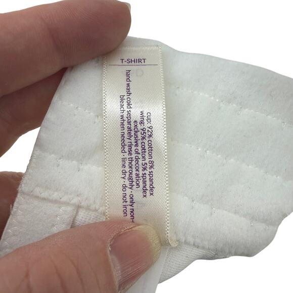 Lane Bryant Cacique White Lightly Lined T Shirt Bra 46D - Picture 6 of 8